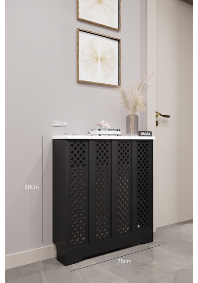 Dekoratif Petek Dolabı Kalorifer Peteği Kapatma Ünitesi Modern Tasarım İç Ölçü 76 Cm Dış Ölçü 80 Cm Petek 76 Siyah Üstü Beyaz D7 Dekoratif Petek Dolabı Kalorifer Peteği Kapatma Ünitesi Modern Tasarım İç Ölçü 76 Cm Dış Ölçü 80 Cm Petek 76 Siyah Üstü Beyaz D7