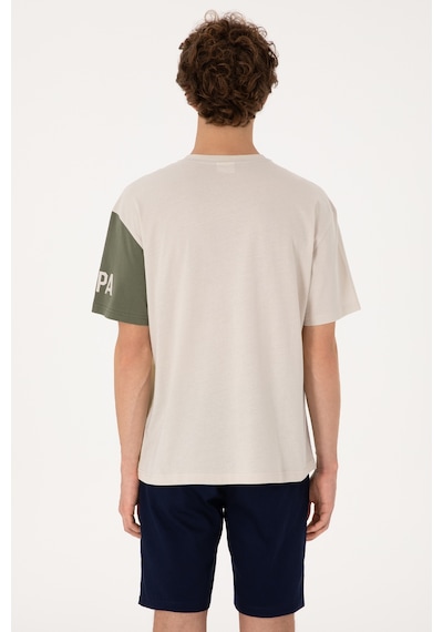 U.S. Polo Assn. Erkek Comfort Fit Bisiklet Yaka Taş Tişört 50306896-VR049