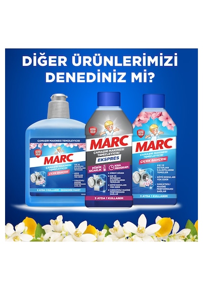 Marc Çamaşır Makinesi Temizleyici & Koruyucu Kireç Önleyici Limon Ferahlığı 2 x 500 ML