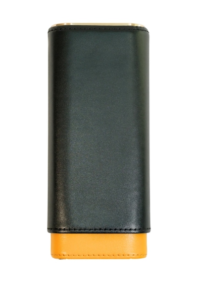 Cohiba Sarı Siyah Üçlü Deri Puro Kılıfı
