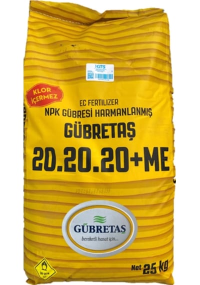 20.20.20 + Me 25 Kg Damlama Sulama Gübresi