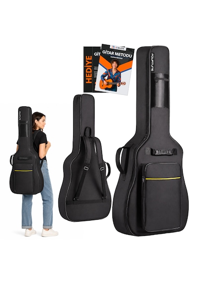 Fourtune Atlas Elektro Gitar Kılıfı Kalın Taşıma Çantası Eğitim Metodu Hediye