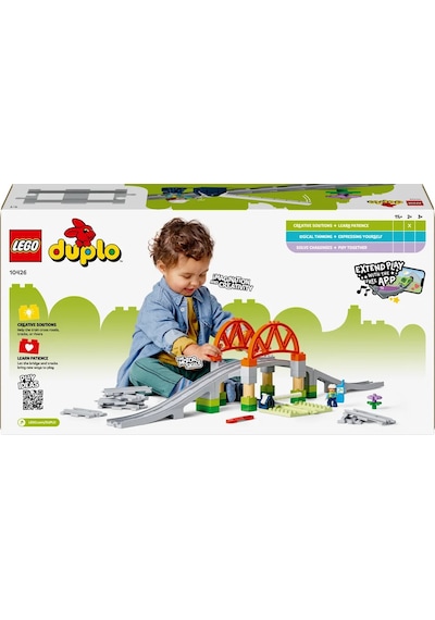 LEGO® DUPLO® Kasabası Tren Köprüsü ve Rayları Ek Macera Seti 10426 - 2 Yaş ve Üzeri Çocuklar İçin Eğitici Oyuncak Yapım Seti (42 Parça)