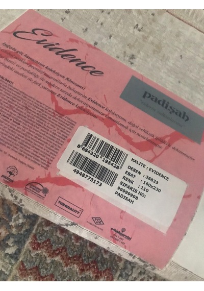Padişah Halı Evidence 36833 111 Serisi Viskon Akrilik Salon Oturma Yatak Odası Halısı Çok Renkli - Gri