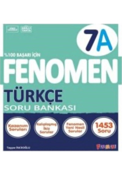 7 Fenomen Yayıncılık Türkçe A + B Soru Bankası