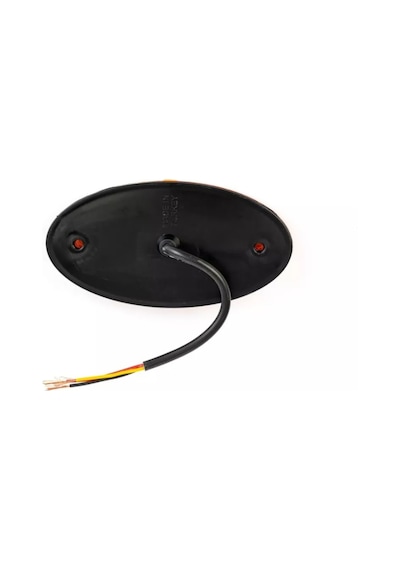 Ahmet Otomotiv Neon Model Ledli Oval Yan Lamba 12v-24v Sarı Renk