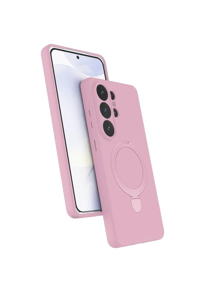 Samsung Galaxy S26 Ultra Regal Magsafe Standlı Kapak - Açık Pembe 0.2M-Çok Renkli
