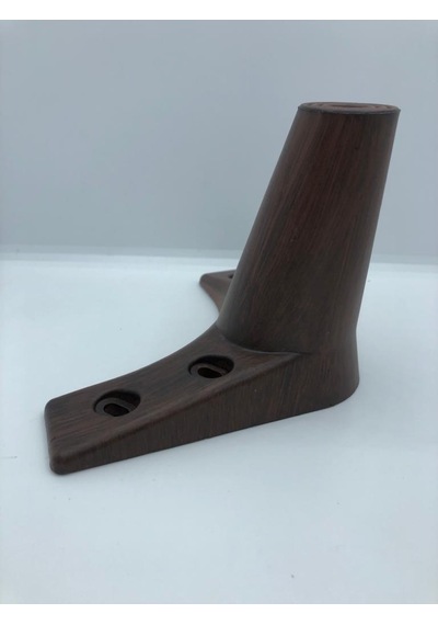 Karakoçaksesuar Plastik, 12x11x11 Cm Riva,Ceviz Koltuk,Baza,Mobilya Ayağı (4 Adet