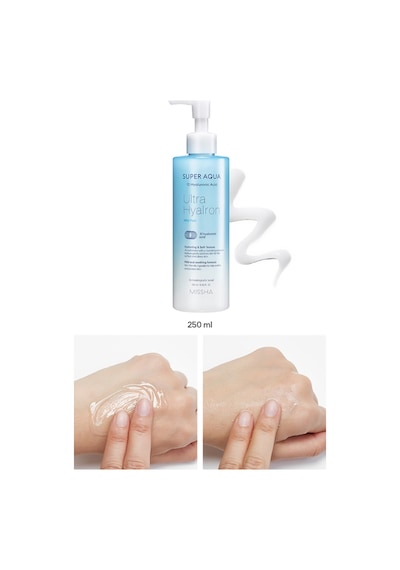 Missha Super Aqua Ultra Hyalron Mild peeling Gel Hyluronik Asit İçerikli Hafif Jel Peeling 250  ML