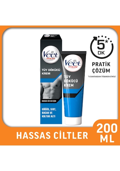 Veet Agda Krem 200ml Men Hassas