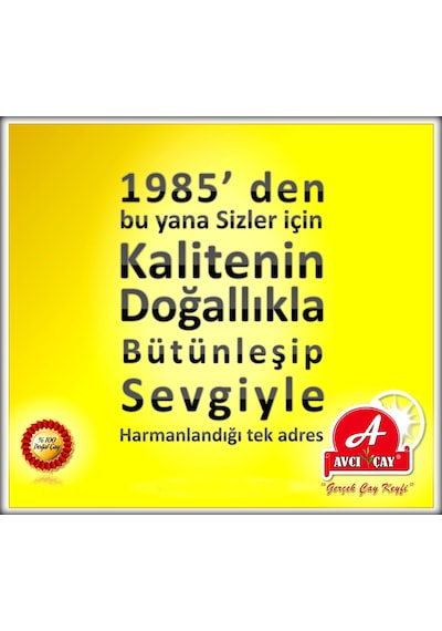 Avcı Çay Yellow Package Siyah Dökme Çay 1 KG
