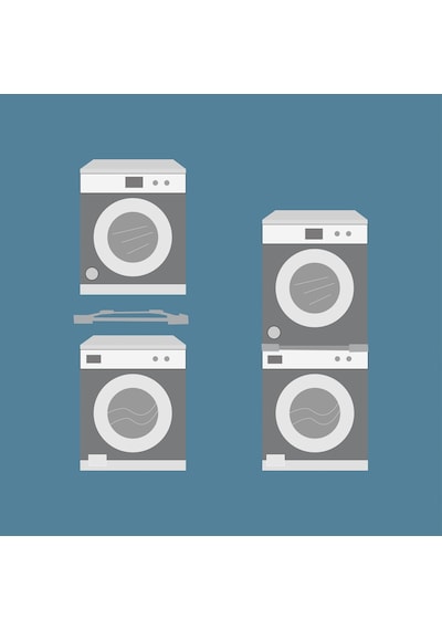 Çamaşır Makinesi Kurutma Makinesi İstifleme Birleştirme Kiti Arçelik - Beko Ayarlanabilirgri - Inox Modeller İle Uyumlu