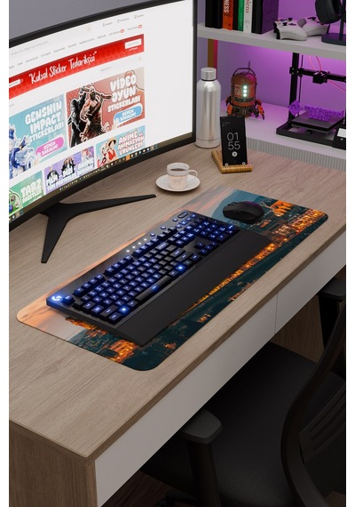 İtalya V3 70x30 Xl Gaming Kauçuk Kaymaz Taban Mouse Pad Fare Altlığı