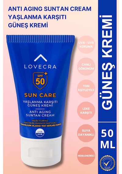 El Kremi Spf 50+ Yüksek Uva/uvb Koruma Yağsız Hızlı Emilim Güneş Kremi 50ml