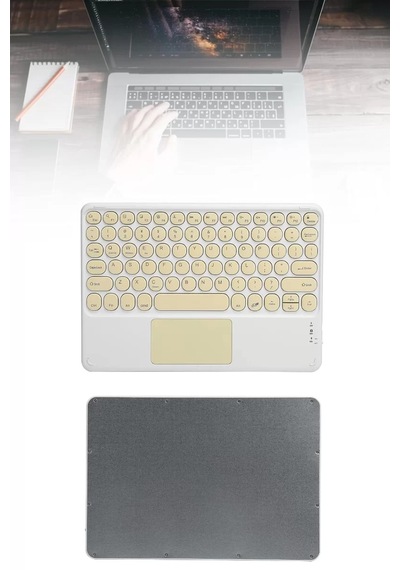Touchpad Tüm Cihazlara Uyumlu Bluetooth Klavye Touchpad Slim Kablosuz Wifi Q Klavye Mh-hs5941-2887