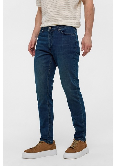 Backandbond Haki Slim Fit Denim Pantolon Çok Renkli