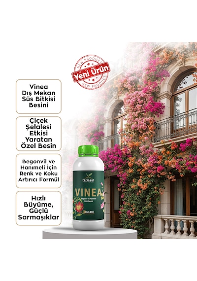 Vinea İkili 500 Ml 2 Adet Dış Mekan Süs Bitkisi Besini - Begonvil Ve Hanımeli İçin Hızlı Büyüme 500 ML