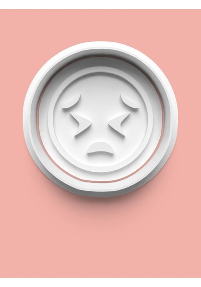 Emoji Surat İfadesi Kurabiye Kalıbı Ve Şeker Hamuru Kalıbı 0017-13