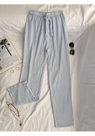 Intive Cool Comfort Waffle Kumaş Pamuklu Nefes Alabilir Basic Yazlık Jogger Pantolon Cepsiz Bebe Mavisi Intive Cool Comfort Waffle Kumaş Pamuklu Nefes Alabilir Basic Yazlık Jogger Pantolon Cepsiz Bebe Mavisi