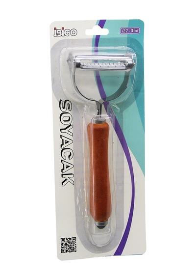 Çift Başlı Metal Soyacak Ahşap Saplı