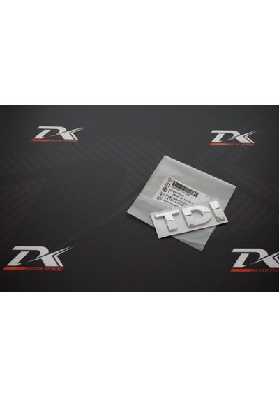 Volkswagen Tdi Bagaj Krom Metal 3M 3D Yazı Logo Arma 3 Kırmızı