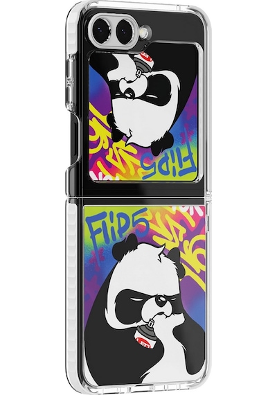 Galaxy Z Flip 5 Flipsuit Kart - Angry Panda By Leo Lunatic