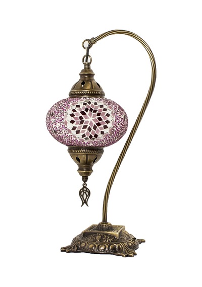 Dekoratif MOZAİK LAMBA OSMANLI DESENLİ RENKLİ ABAJUR