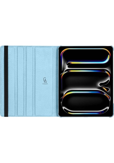 Apple Uyumlu iPad Pro 13 Inç 2024 M4 A2925-a2926 Dönebilen Tablet Kılıfı + Ekran Koruyucu + Tablet Kalem