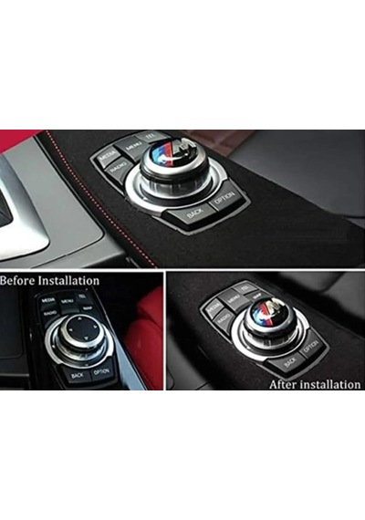 Bmw M Uyumlu Joystick Konsol Sticker Şık Kaliteli Arma Logo 29 Mm Mjoystick