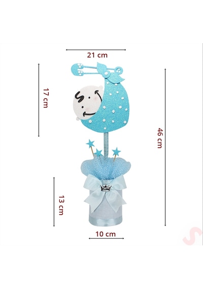 Kundak Bebek Masa SüSü 46 x 21 CM - Mavi