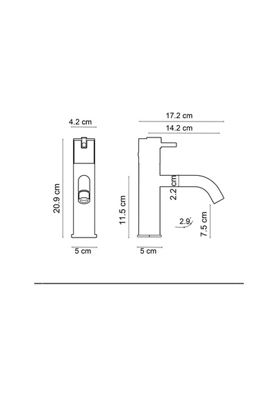 Fontana FA-4012M Lavabo Bataryası Mermer Altın