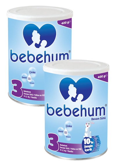 Bebehum 3 Numara Teneke Devam Sütü 9-12 Ay 400 gr x 2 Adet