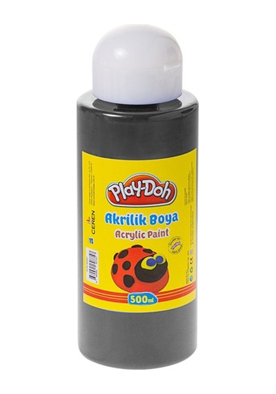 Play-doh Akrilik Boya 500 Ml Siyah Play-ak006 Çok Renkli