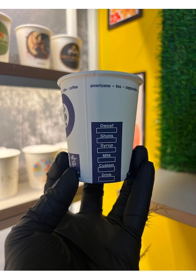 Üreticiden Kalın Gramaj 7 Oz 100 Adet Karton Bardak Akmaz Kokusuz Tek Kullanımlık 1.kalite 170gr