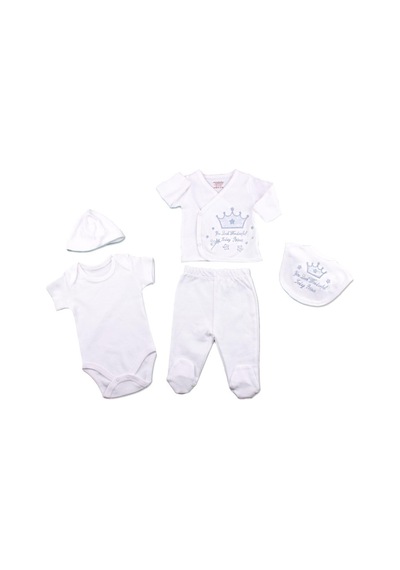 Cicim Ciccim Baby Zıbın Takımı Kral Kraliçe Puanlı Mavi