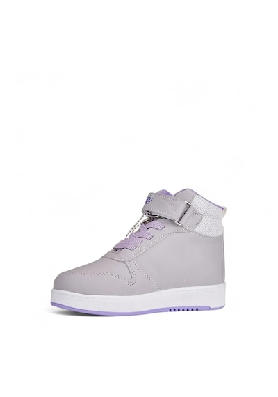 Nese Shoes Labu Labu Baskılı Bilekli Kız Çocuk Spor Ayakkabısı Sneaker Gri-lila