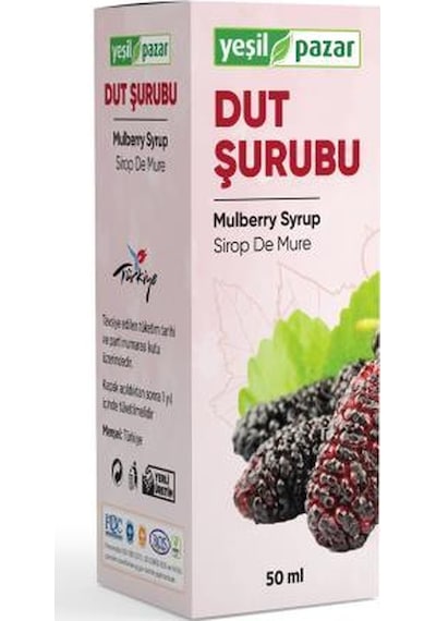 Yeşil Pazar Dut Şurubu 50 Ml