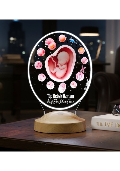 Tüp Bebek Uzmanı Ivf Doktoru 3d Led Lamba, Embriyoloji Ve Kadın Doğum Uzmanına Özel Hediye