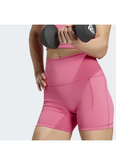 Adidas Studio All Me Booty Kadın Pembe Kısa Tayt Kx3142