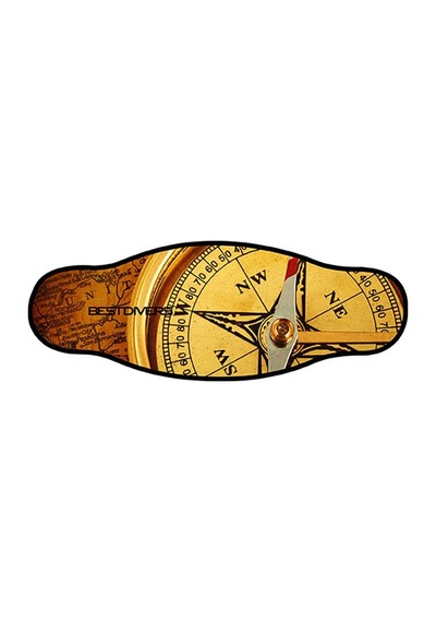 BestDivers Maske Arkalığı COMPASS Neopren Gümüş