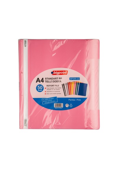 Bigpoint Telli Dosya Pembe X 50 Adet