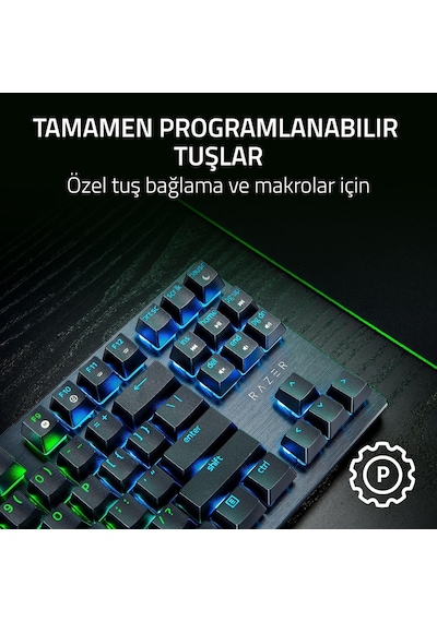 Razer Huntsman V3 X Tenkeyless Mor Anahtar - Espor Için Optik K