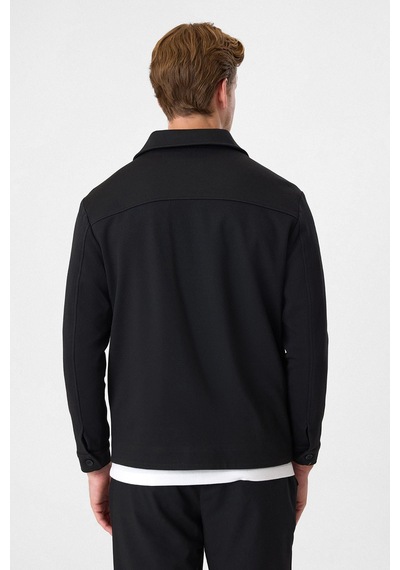 Back And Bond Siyah Regular Fit Fermuarlı Diagonel Mont Çok Renkli