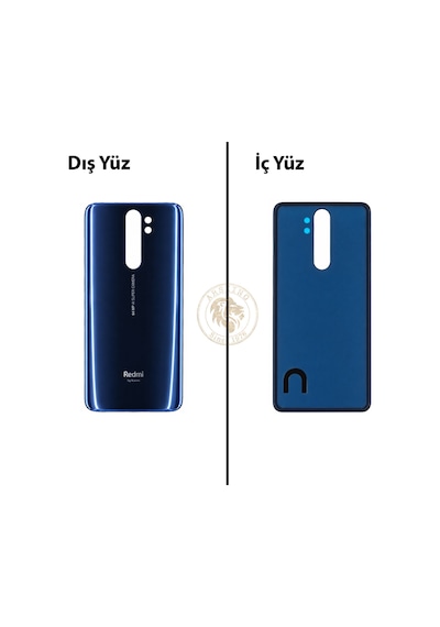 Xiaomi Redmi Note 8 Pro Koyu Mavi Uyumlu Arka Kapak