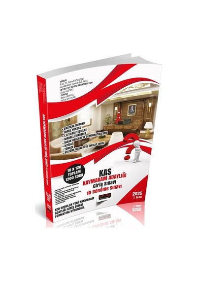 Kas Kaymakam Adaylığı 10 Deneme Sınavı Savaş Yayınları Ocak 2025