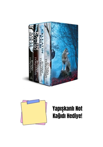 Set- Kırmızı Başlıklı Kız Serisi 4 Kitap , Ciltli + Yapışkanlı Not Kağıdı