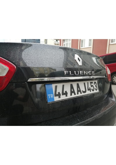 Renault Fluence Krom Bagaj Alt Çıta Plaka Üstü Krom 2010-2016