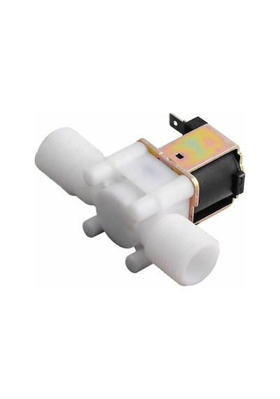 12v Plastik Solenoid Valf Nc Elektrikli Manyetik Su Akış Vanası Kontrol Bahçe Sulama Çamaşır