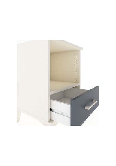 Hyperion Komodin Tek Raflı Tek Çekmeceli 44x44x64 Aytaşı-antrasit Aytası