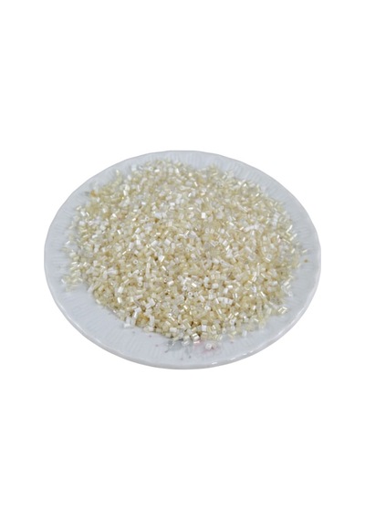 Kesme Boncuk İki Renk Krem 2x1,5 Mm 100 Gr 4000 Adet